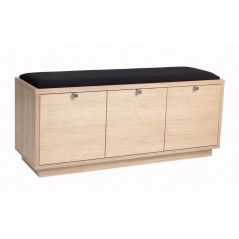 RO Confe Bench 3 Drawers White Pigmented/Black